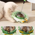 New Cat Toys Leak Food Tipping Wheel Flying Saucer Cat Teasing Artifact Cat Self Hi Pet Toy Detachable Feather Head Pet Toys