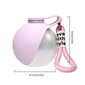 Dog Water Bottle with Removable Silicone Bowl,285ml Stainless Steel Construction, Leak-Proof for Outdoor Activities Like Walking