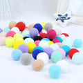 50/100/200 pcs Cute Funny Cat Toys Stretch Plush Ball Cat Toy Ball Creative Colorful Interactive Cat Pom Pom Cat Chew Toy
