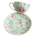 Bone China Coffee Cup Saucer Spoon Set Flower Tea Cups Set European Porcelain Cup and Saucer For Coffee Ceramic Cups Mugs Gift