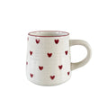 Heart-Shaped Ceramic Mug, Cute Little Heart Ceramic Mug, Coffee Cup, Drinking Cup, Suitable for Home Use, Afternoon Tea, Office Use, Latte Art in Coffee Shops, Souvenirs, Valentine's Day Gifts, Birthday Gifts