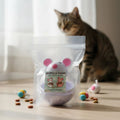 Slow Feeder Cat Toy Mouse Tumbler Treat Dispenser for Cats Small Dogs Interactive Pet Puzzle Toy Leak Food Ball IQ Training
