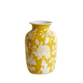 Ceramic Vase Chinese-style Retro Bottle Yellow Blue and White Porcelain Flowerpot Flower Vase Home Decoration Accessories