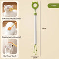 2 In 1 Retractable Cat Teaser Wand, Double-Sided Pet Massager Interactive Kitten Grooming Itch Relief Toy