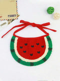 Pet Saliva Towel  Dog Cat Collar Bib Puppy Cartoon Watermelon Scarf Pet Dress Up Accessories