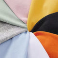 100% Pure Cotton Men's Casual Loose Fashion Letter Pattern Print Breathable Sports Short Sleeved Round Neck T-shirt Top