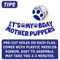 Dog Birthday Party Kit - Bandana, Hat, Bow Tie & Bday Banner for Small Dogs, Puppy Decor with It’s My Bday Signs Boy/Girl
