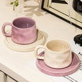 Ceramic Mugs Cute Coffee Cups and Saucers Creative Exquisite Afternoon teacup Breakfast Milk Mug Girl Gift Coffee Cup Water cups