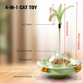 New Cat Toys Leak Food Tipping Wheel Flying Saucer Cat Teasing Artifact Cat Self Hi Pet Toy Detachable Feather Head Pet Toys