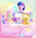 My Little Pony Magic Bottle Blind Box Set - Mini Bean Toys Featuring Applejack And Pinkie Pie for Birthday Gifts And Desk Decor