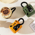 Stacking Cat Mug Coffee Tea Cup Cute Cartoon Design Stacking Creative Adorable Ceramic Fun Gift For Daily Household Use Mug