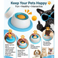 Pet Lick Toy Slow Bowl Feeder Interactive Pet Toy, Boredom Relief Treat Dispenser for Dogs & Cats Pet Enrichment Toy