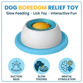 Pet Lick Toy Slow Bowl Feeder Interactive Pet Toy, Boredom Relief Treat Dispenser for Dogs & Cats Pet Enrichment Toy