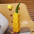 ‌1pc Ceramic Happy Face Vase - Art Deco Boho Flower Holder for Wedding/Home Decor