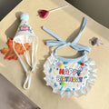 1 Pc Pet Birthday Hat Bib Set Cute Pet Party Costume For Small Medium Large Dogs Cats Pet Birthday Photo Prop