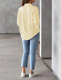 Classic Blue Striped Shirt Women 2026 Spring Streetwear Vintage Long Sleeve Blouses Female Casual Loose Single-Breasted Shirts
