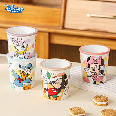 Mickey Series Aesthetic Ceramic Ice Cream Bowl - Creative & Unique Home Dessert Cup for Girls and Kids