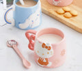 Hello Kitty Ceramic Mugs Sanrio Cinnamoroll My Melody Ceramic Coffee Cup Cartoon Breakfast Milk Water Cup Couple Drinkware Gift