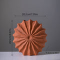 Red Ceramic Vases With A Sense of Luxury And High Aesthetic Value. Creative Nordic High-end Decoration