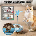 New Cat Toys Leak Food Tipping Wheel Flying Saucer Cat Teasing Artifact Cat Self Hi Pet Toy Detachable Feather Head Pet Toys
