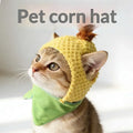 1PC Cute Tiger Fruit Cat Plush Hat Cat Puppy Cosplay Costume Pet Accessories Adjustable Comfortable Warm Headdress Pet Headwear