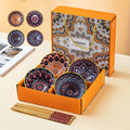 Bohemian Ceramic Tableware Household Gift Blue and White Porcelain Chopsticks Bowl Set Gift Box Packing