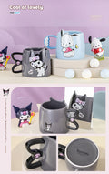 Hello Kitty Ceramic Mugs Sanrio Cinnamoroll My Melody Ceramic Coffee Cup Cartoon Breakfast Milk Water Cup Couple Drinkware Gift