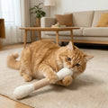 Large Size Cat Grinding Biting Stick Bite Resistant Durable Giant Cotton Swabs Cat Toys Cotton Swab Shaped Kitten Chew Sticks