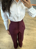 VTKW Women’s Designer 2-Piece Set Single Breasted Blazer High Waist Wide Leg Pants Spring Summer Casual Suit Vacation 2025