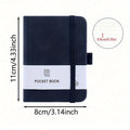 1pc A7 Pocket Notebook Journals, Small Notepad Notebooks For Note Taking.A7 Mini Note Pads With Pen Holder. 200 Pages notebooks