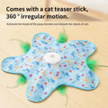 Smart Hide and Seek Cat Toy Electric Thermal Sensing Cat Catch Cover Real Mouse Squeaky Touch Activated Feather Teaser Wand