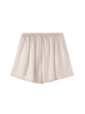 SuyaDream, Woman 100%Real Silk Shorts, 19mm, Elastic Waist, Comfortable Healthy Home Shorts, 2024 Spring Summer Pants, White
