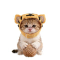 1PC Cute Tiger Fruit Cat Plush Hat Cat Puppy Cosplay Costume Pet Accessories Adjustable Comfortable Warm Headdress Pet Headwear