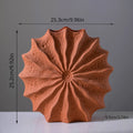 Red Ceramic Vases With A Sense of Luxury And High Aesthetic Value. Creative Nordic High-end Decoration