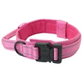 Lighter Aviation Aluminum Metal Buckle Dog Collar Adjustable Nylon Heavy Duty Tactical Training Dog Collar With Handle