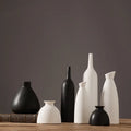 Ceramic Dried Flower Vase Ornament Arrangement Container Tabletop Hydroponic Decorative Vases Home Decorations