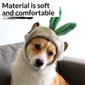 1PC Cute Tiger Fruit Cat Plush Hat Cat Puppy Cosplay Costume Pet Accessories Adjustable Comfortable Warm Headdress Pet Headwear