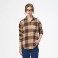 2025 New Cotton Plaid Shirts Women Casual Loose Fine Tops And Blouses Ladies Office Long Sleeve Checkered Shirt Clothes