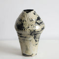 New Chinese national tide ceramic vase coarse pottery vase flower arrangement retro nostalgia handmade hotel Zen decoration