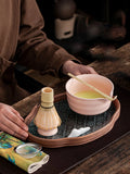 2pcs 500ml multi-style threaded ceramic matcha bowl, tea set, matcha making, dessert pastry making, tea making tools, easy to ca
