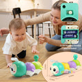 Montessori Electric Sensory Crawling Caterpillar Toys Christmas Gift for Toddler with Music and Light 1-3 Years Tummy Time Toy
