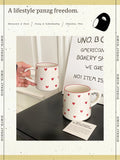 Heart-Shaped Ceramic Mug, Cute Little Heart Ceramic Mug, Coffee Cup, Drinking Cup, Suitable for Home Use, Afternoon Tea, Office Use, Latte Art in Coffee Shops, Souvenirs, Valentine's Day Gifts, Birthday Gifts
