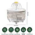 Electric Automatic Cat Water Fountain Transparent Flower Nozzle Cat Water Dispenser Mute Operation Water Filter