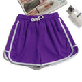 Women Striped Casual Shorts Korean Harajuku Loose All Match Sports Shorts Summer Fashion Simple Yoga Thin Mini Shorts Female