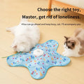 Smart Hide and Seek Cat Toy Electric Thermal Sensing Cat Catch Cover Real Mouse Squeaky Touch Activated Feather Teaser Wand