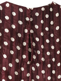 KONDALA Chic Summer Elegant Brown Woman Blouse Polka Dot Fashion 2026 O-Neck Vintage Sleeveless Shirt Teacher Loose Mujer Vest