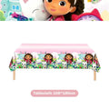 New Gabby Cat Birthday Party Decorations Gabbys Dollhouse Cup Plate Balloons Happy Banner Supplies for Kids Favors Girl Gifts