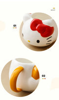 For Sanrio My Melody Mugs Cartoon Cute Creative Relief Ceramic Cup Home Milk Coffee Water Cup for Kids Girls Adult Holiday Gift