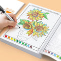 Children's Fun Coloring Book,  48 Pages with Colorful Pages and Number Instructions, Interactive Activity Coloring Book
