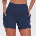 1PCS Women Shorts with Pockets Tummy Control Butt Lifting Cycling Tights Stretchy Slim Sports Shorts Summer Casual Wear
